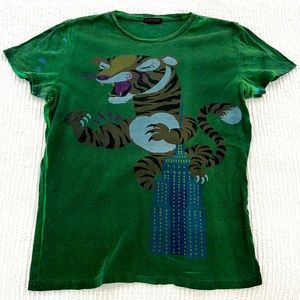 Custo Barcelona green t-shirt 100% cotton, size S/M